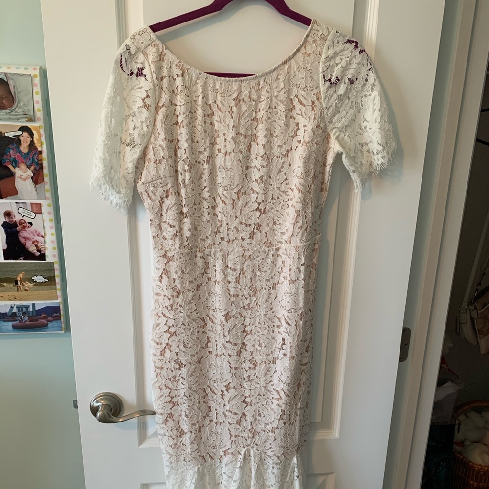 lulus white dress perfect for bridal shower
